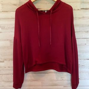 Charlotte Russe Burgundy Hoodie